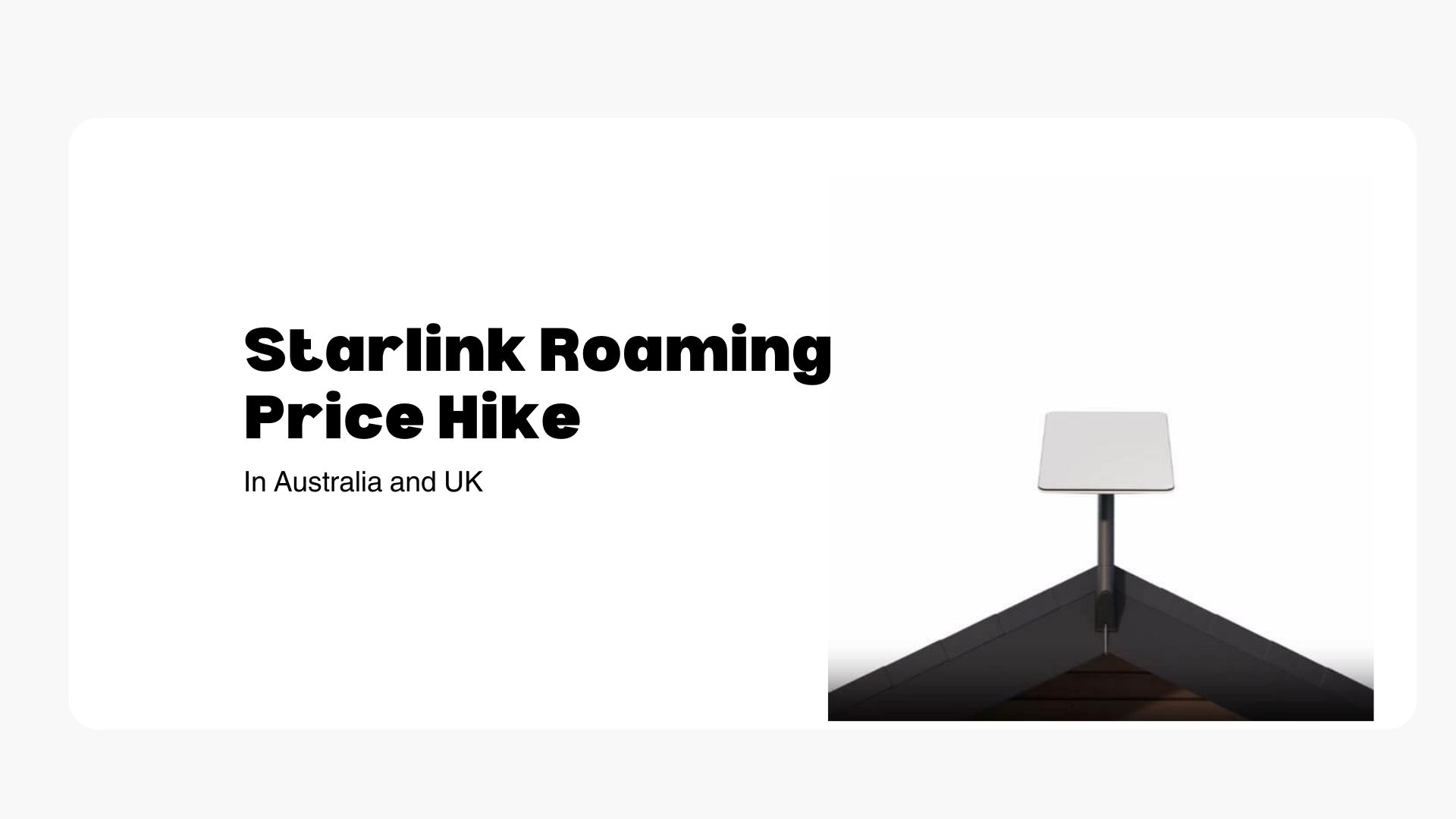 Starlink Increases Roaming Prices